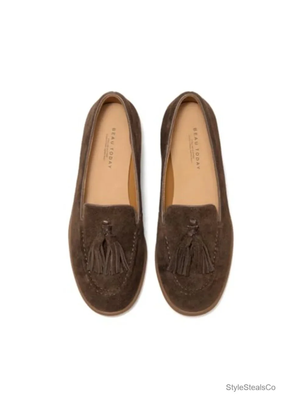 Premium Cow Suede Tassel Loafers Women Slip On
